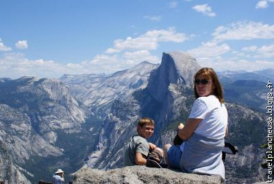 maman et arthur sur glacier point
